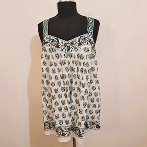 M.S.S.P Floral Camisole Cotton Top Lining Size XL New without Tag